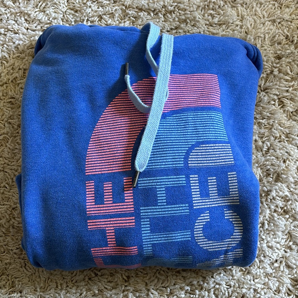 North face blue hoodie